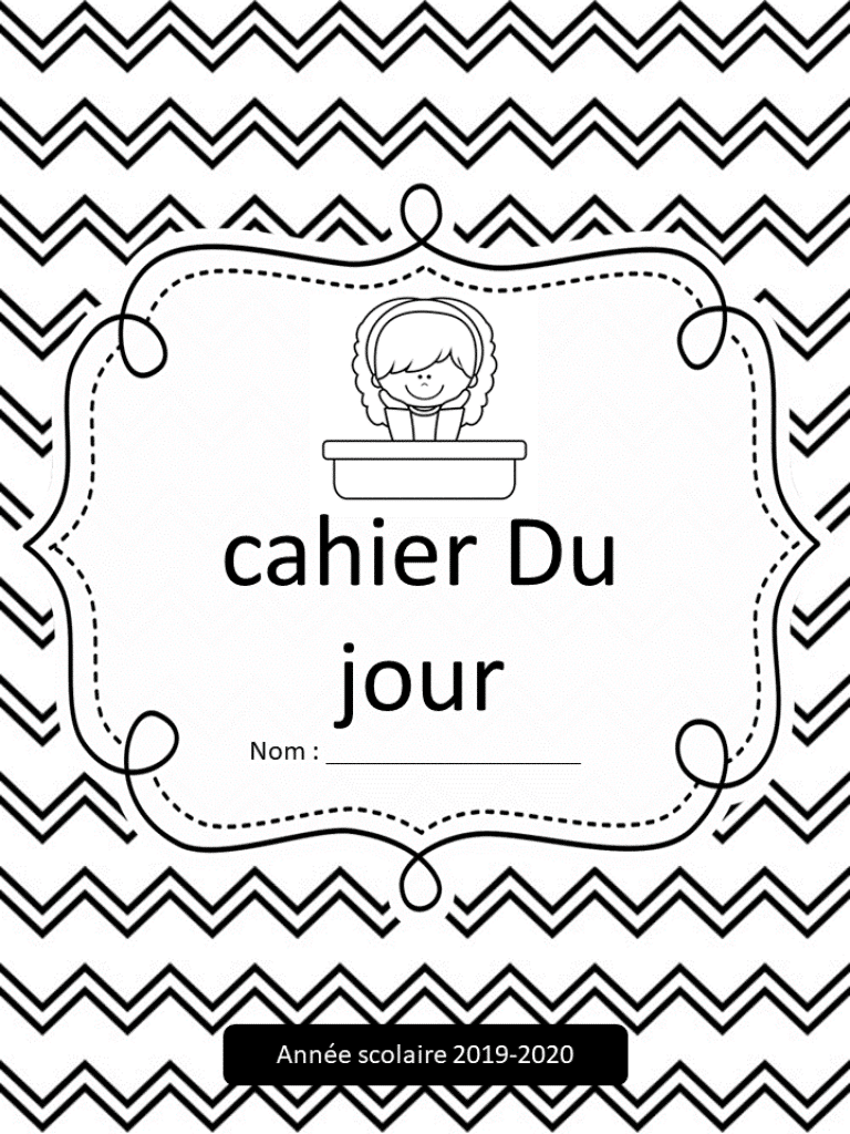 Pages de garde - Cahier du jour