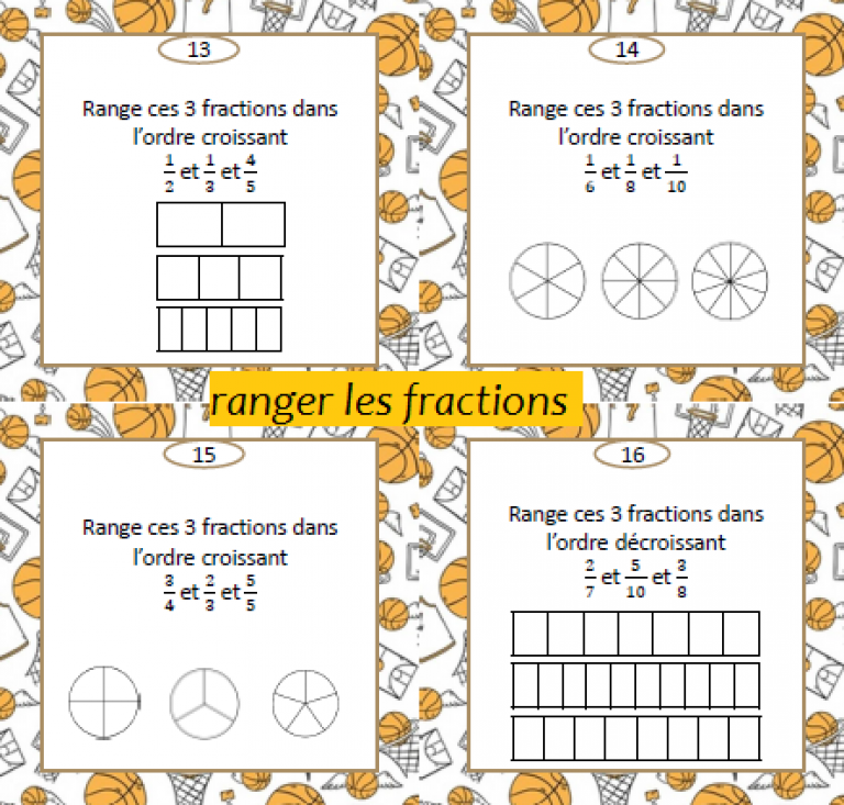Comparer Et Ranger Des Fractions Simples Cm2