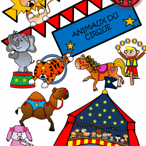 Cliparts CréaKit ANIMAUX DU CIRQUE