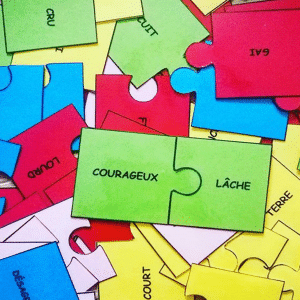 Les puzzles des mots contraires