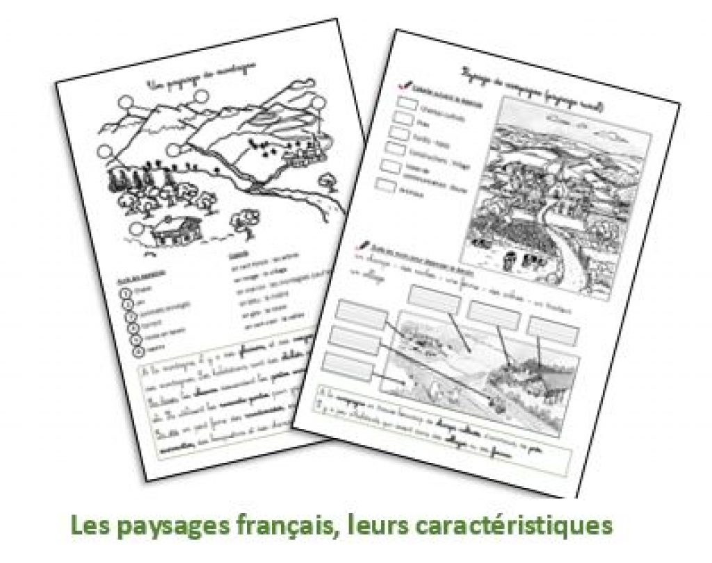 Les Différents Types De Paysages Ce2 Evaluation Les paysages français - Fiches à télécharger - Découverte du Monde,  Geographie CP, CE1 - La Salle des Maitres