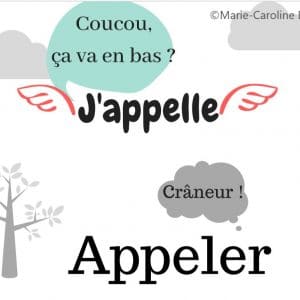 Illustration : savoir écrire appeler et appelle