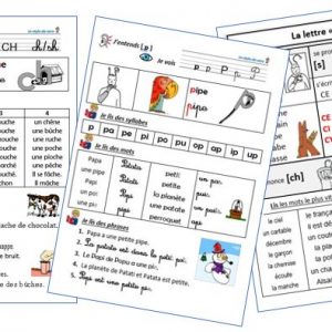 Fiches de lecture pour l'apprentissage des sons
