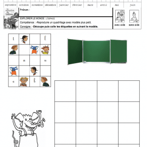5 fiches sur l'album "le monstre du tableau"