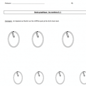 Les chiffres de 0 à 2 en PS