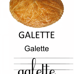 Un affichage sur le thème de la galette pour maternelle