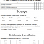 Bilan utilisation dictionnaire