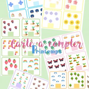 Carte a compter Printemps