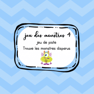 Jeu des monstres 4 - Jeu de piste