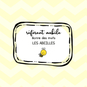 Référent mobile de mots: les abeilles