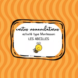 Cartes nomenclatures Les abeilles