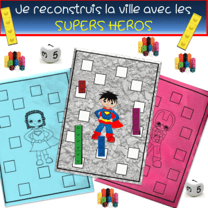 je reconstruis la ville avec les SUPERS HEROS