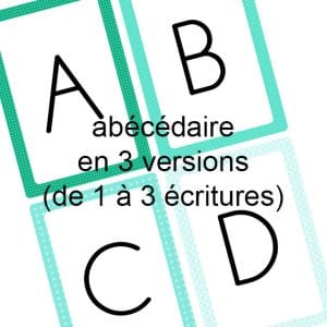 Abécédaire (3 versions)