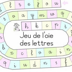 Jeu de l’oie des lettres