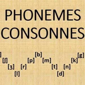 Les phonèmes consonnes