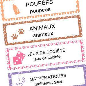 Affichage – Les coins en maternelle