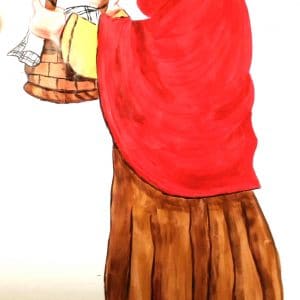 Images séquentielles le petit chaperon rouge et puzzles numériques