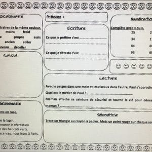 Plan de travail CE1