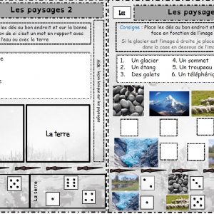 Jeu de dés : les paysages