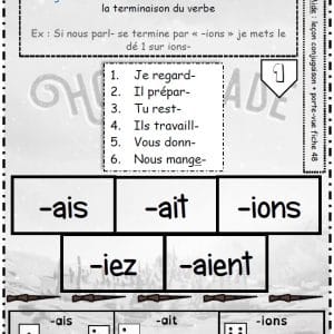 L'imparfait : jeu de dés