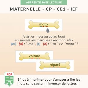 Vidéos Mots Simples : lecture syllabe à syllabe et mots outils