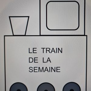 Le train de la semaine en lettre capitale