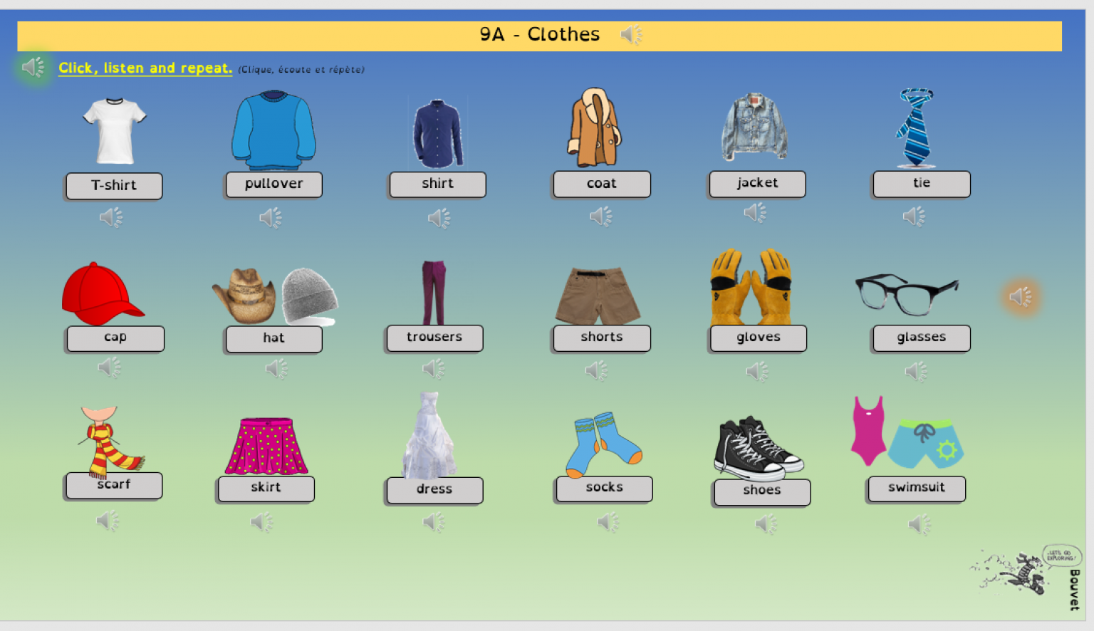 Exercices D Anglais Sur Les Vetements