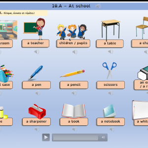 L'école - Diaporamas audio Anglais - CE2/Cycle 3