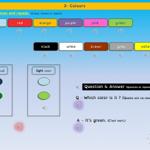 Les couleurs - Diaporamas audio Anglais - Ce2/Cycle 3
