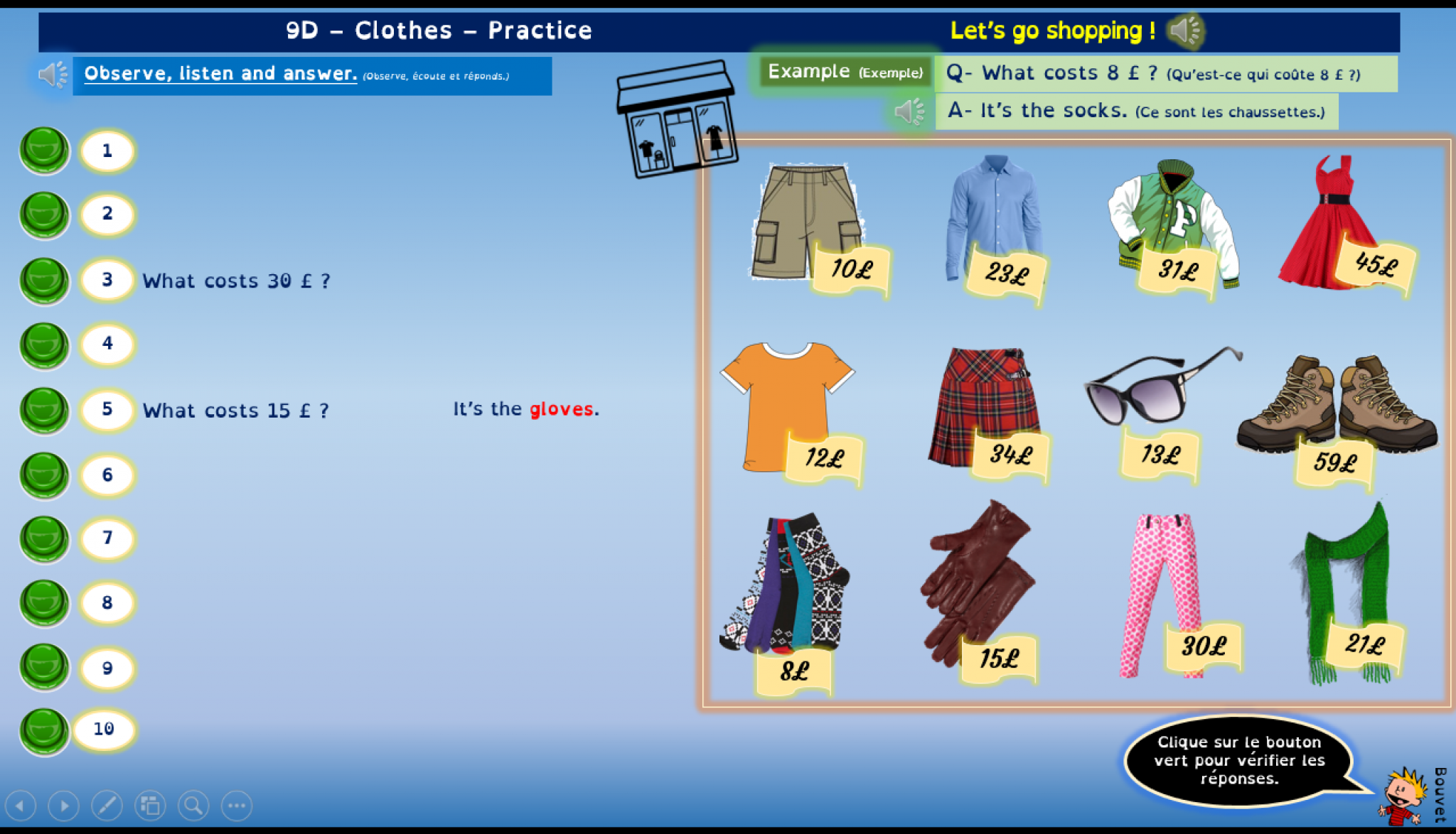 Comment On Dit 90 En Anglais Les vêtements – Diaporamas audio Anglais – CE2/Cycle 3 - Anglais CE1