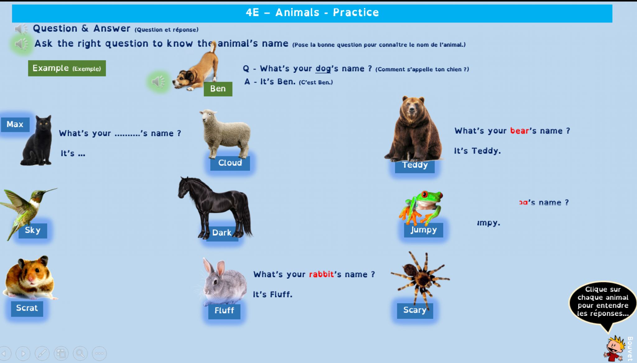 Les animaux Diaporamas audio Anglais CE2/Cycle 3