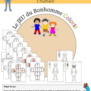 Jeu du bonhomme colorié (schéma corporel)