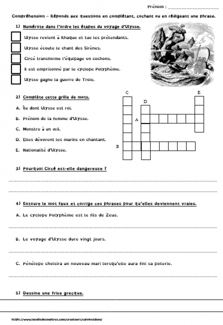 évaluation Lecture Compréhension Ce2 Texte Et Questions Pdf