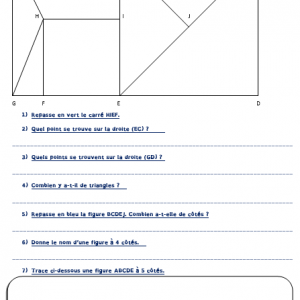 Géométrie – Observation de figures complexes