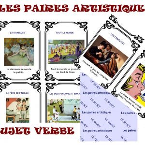 Les paires artistiques: sujet/verbe Cycle 2