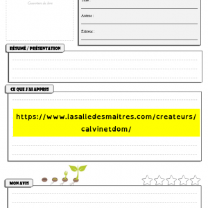 Fiches de lecture narrative & documentaire / Exposés