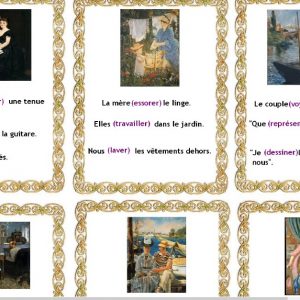 Les œuvres d'art se conjuguent CE1 CE2