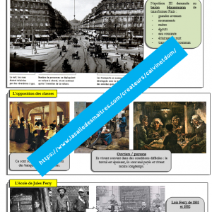 Histoire CM – Le 19ème siècle (3 axes d’étude)