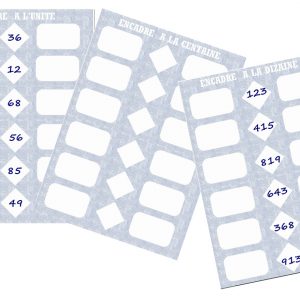 Encadrer les nombres CP CE1 CE2