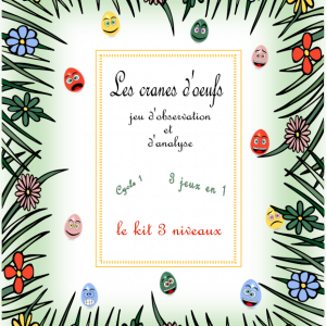 Crânes d'œuf: jeux d’observation, d'analyse et de langage (KIT COMPLET)
