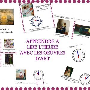 Apprendre l'heure avec les œuvres d'art (CE1 CE2)