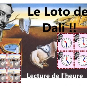 Le loto de Dali (heures et minutes)