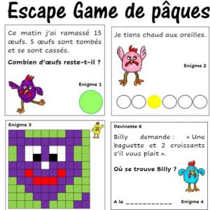 Escape game de pâques