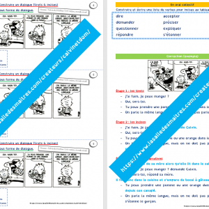 Production écrite – Ateliers sur le dialogue