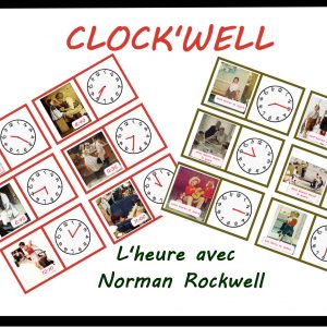 Clock-well: lire l’heure et les minutes avec les oeuvres de Norman Rockwell