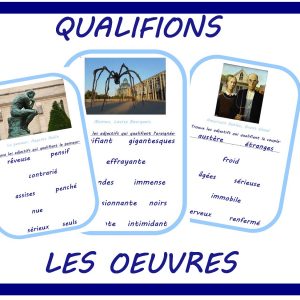 Qualifions les oeuvres! (adjectifs)