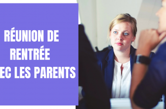 Réunion de rentrée avec la parents