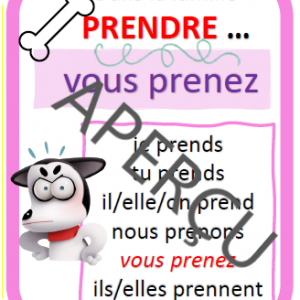 Jeu des 7 familles - conjugaison