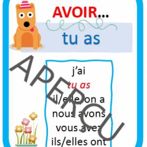 Jeu des 7 familles – conjugaison