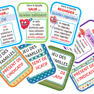 Pack: 6 jeux des 7 familles – conjugaison